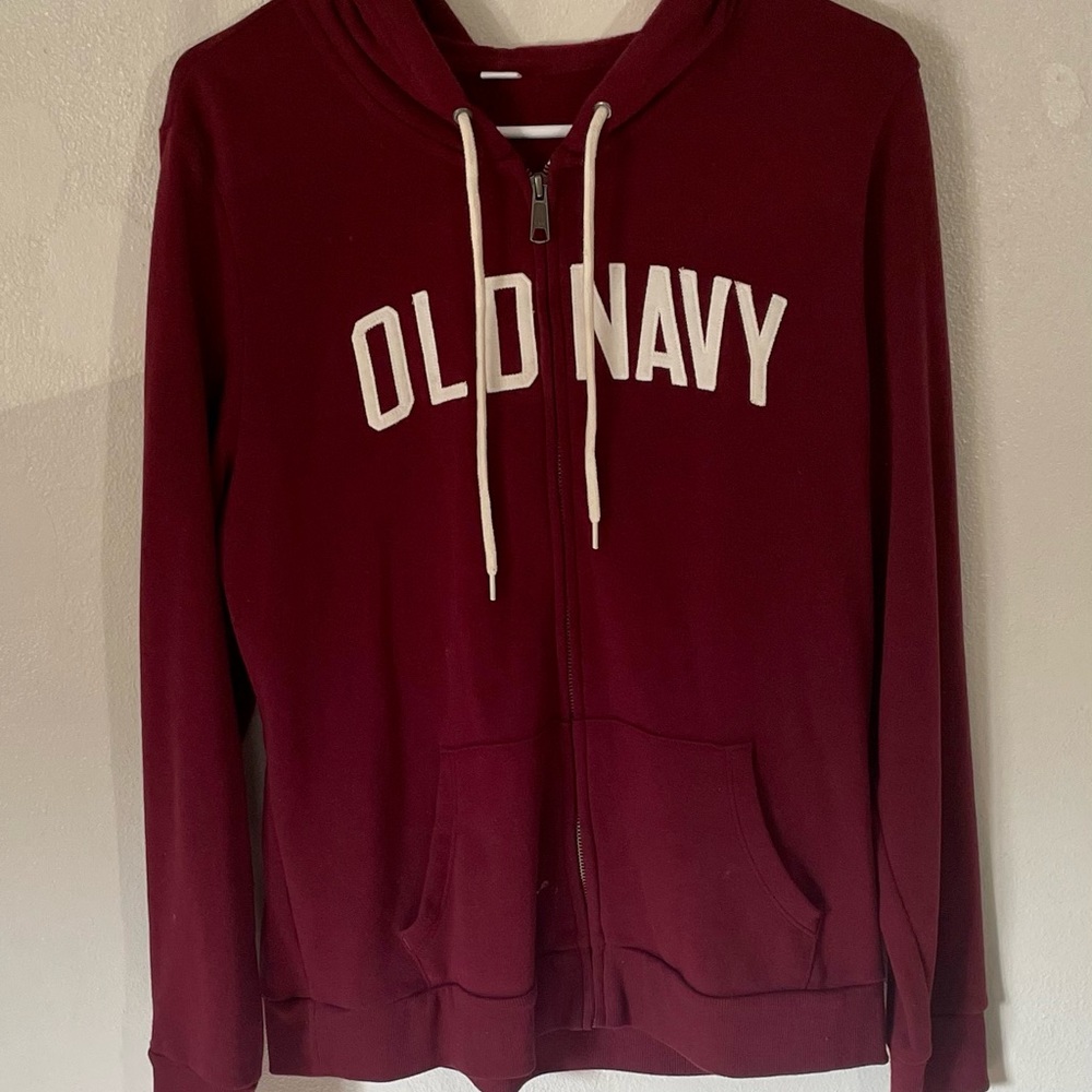 Burgundy old navy hoodie